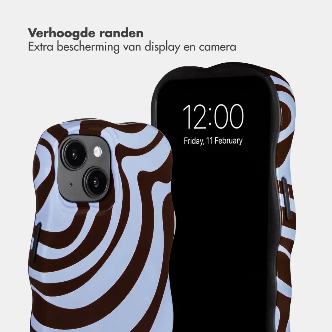 Selencia Hoesje iPhone 14/13 Dream Swirl Chocolate - MagSafe - afbeelding 6 van 6