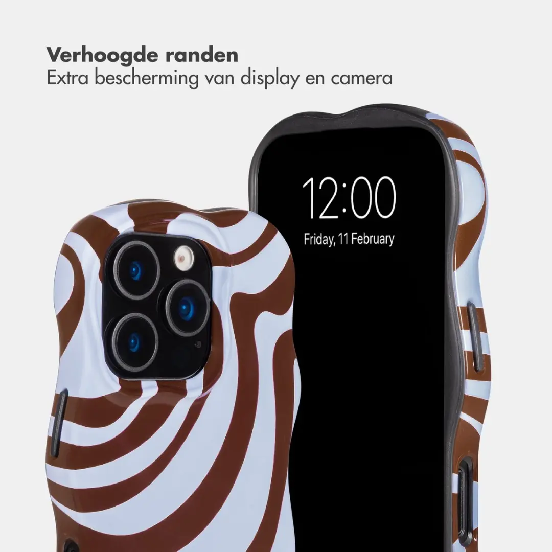 Selencia Hoesje iPhone 16 Pro Dream Swirl Chocolate - MagSafe