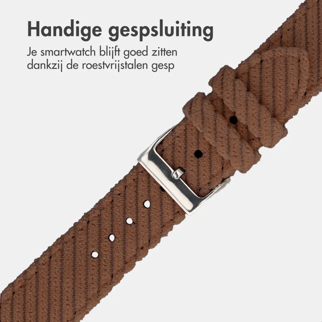 Imoshion Corduroy Bandje Apple Watch 42mm - Bruin