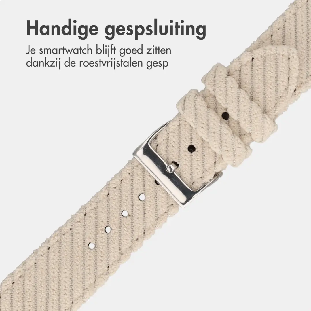 Imoshion Corduroy Bandje Apple Watch 42mm - Beige