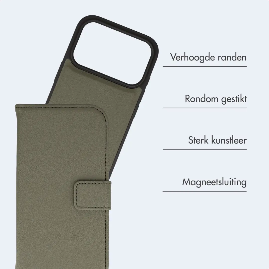 Imoshion iPhone 18 Pro/17 Pro Hoesje - 2-in-1 Bookcase Groen