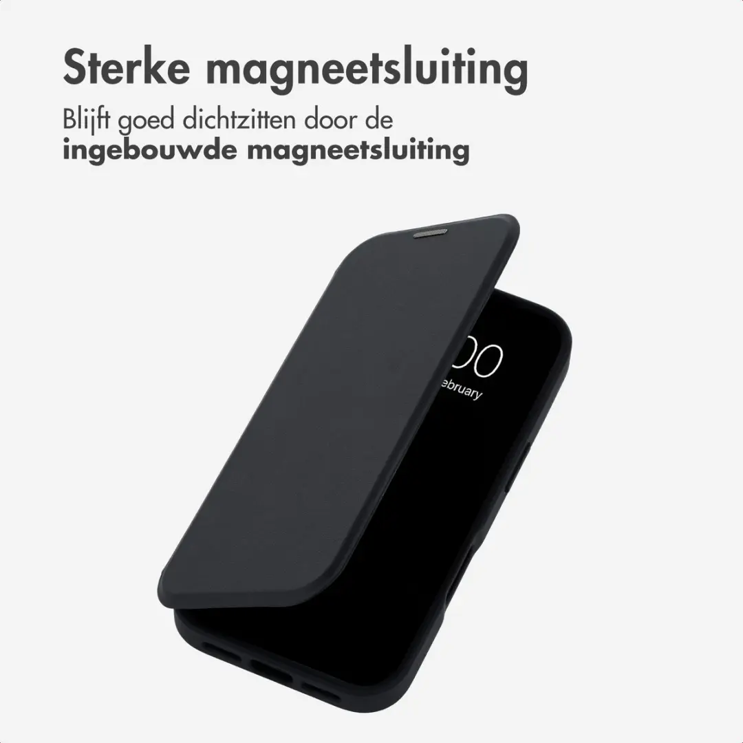 Imoshion iPhone 18 Pro Hoesje - Transparant - MagSafe - 2 Pasjes - Zwart