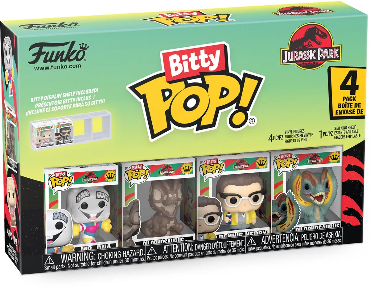 Funko Bitty POP Mr. DNA - Jurassic Park 4 Stuks