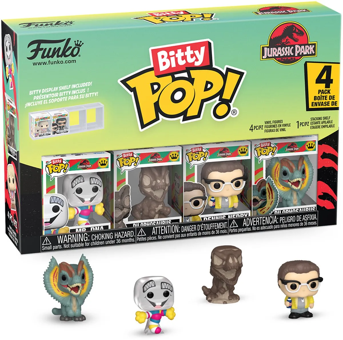 Funko Bitty POP Mr. DNA - Jurassic Park 4 Stuks