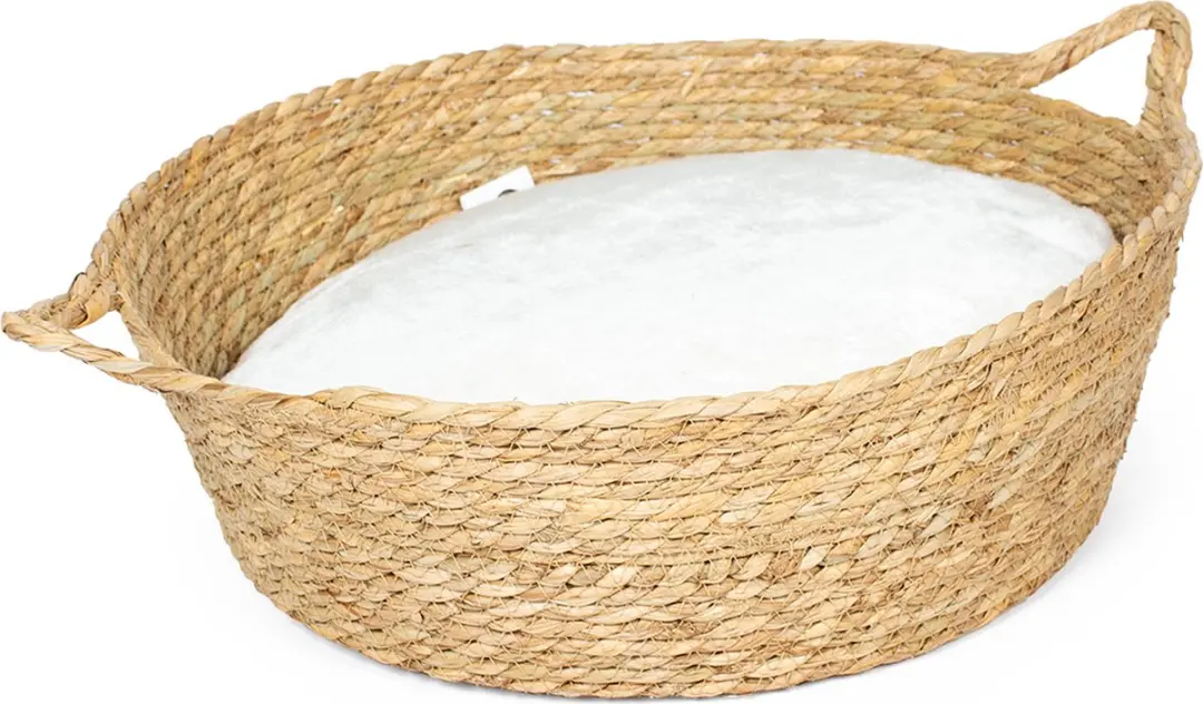 Duvo Laguna Zeegras Kattenmand L - 44x44x14cm Beige/Wit