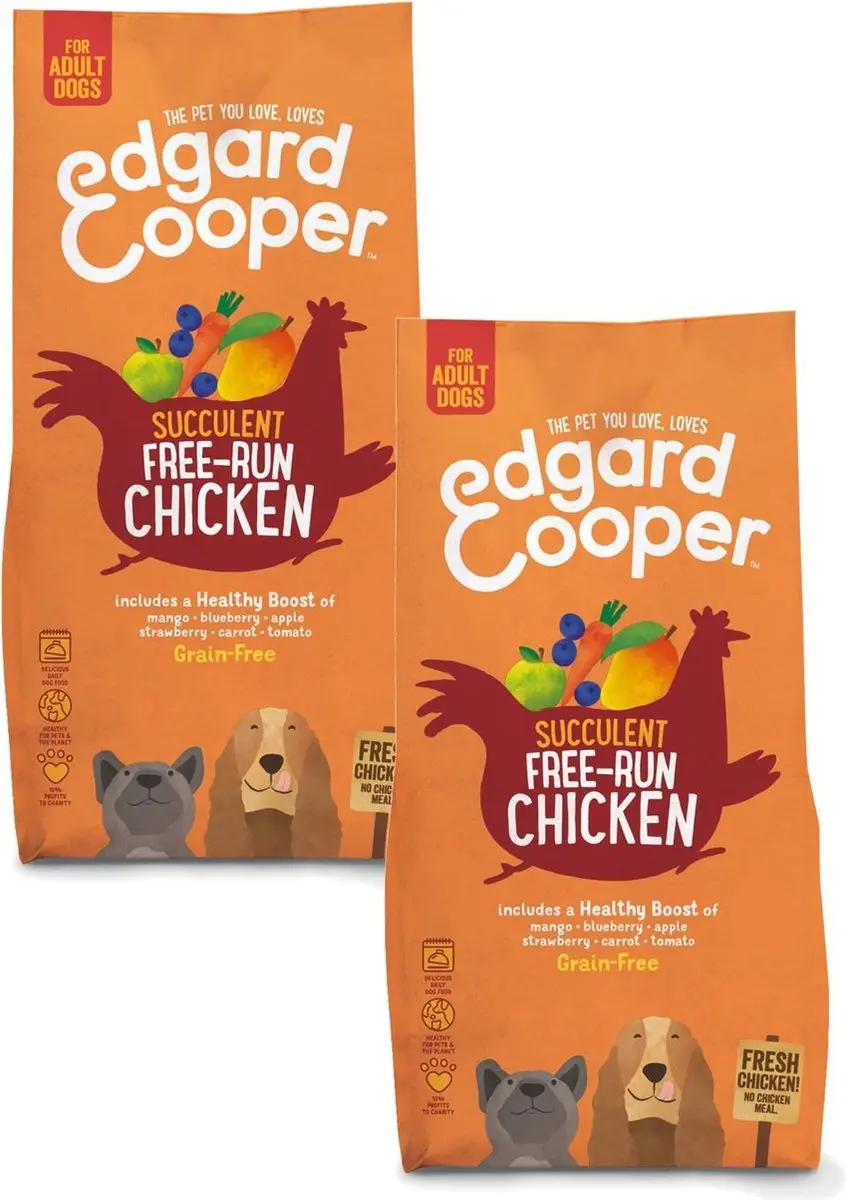 Edgard & Cooper Free-Run Chicken Adult Kip&Mango&Bessen