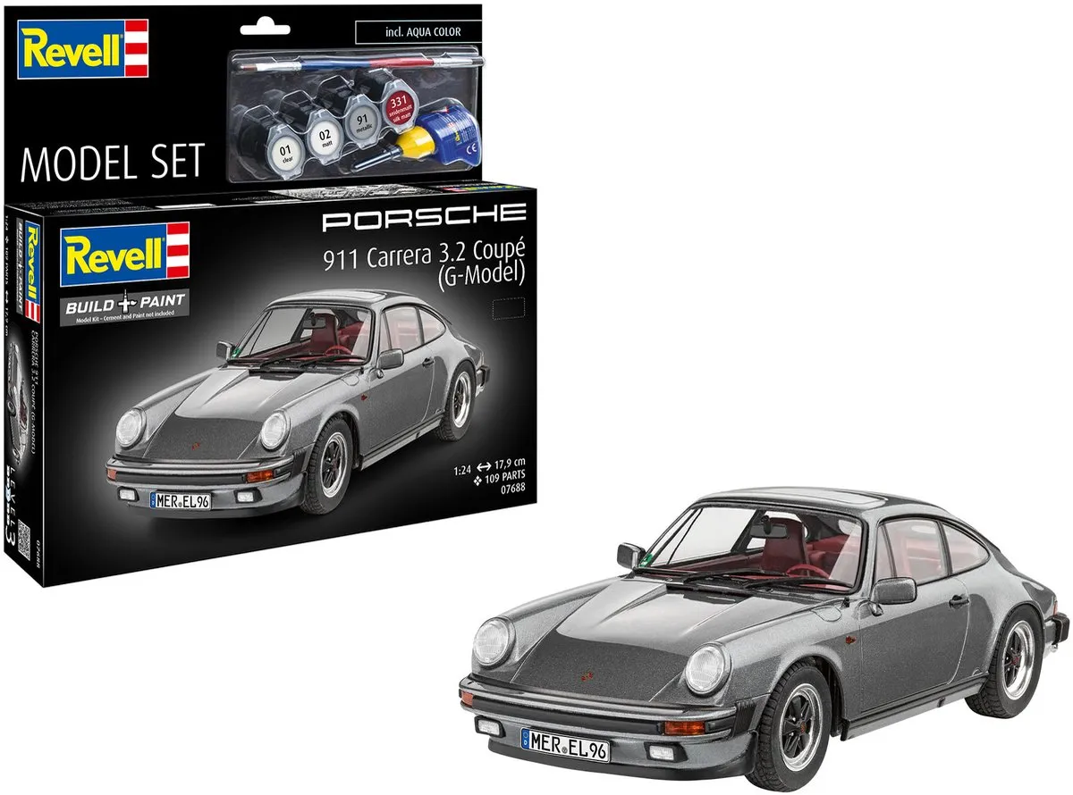 Revell Modelbouwpakket Auto - 67688 Porsche 911 G Model Coupé Car - Model Set Plastic - 1:24 - Modelbouw