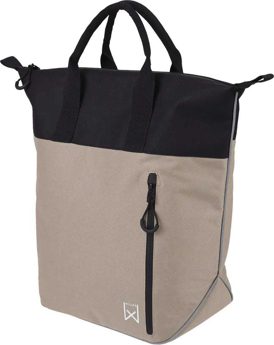 Willex Daily Shopper Enkele Fietstas 21L - Taupe - afbeelding 6 van 6
