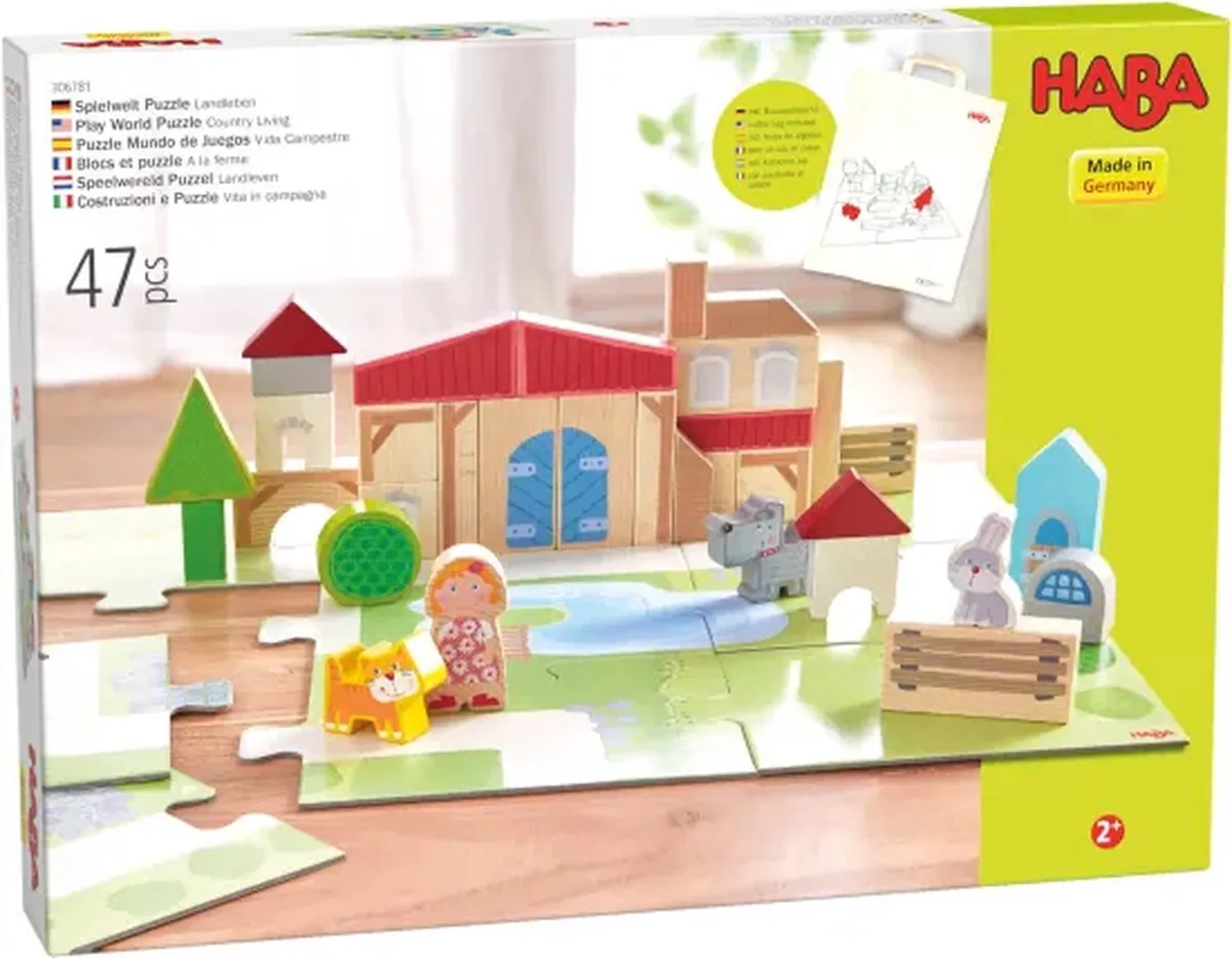 HABA Speelwereld Landleven Puzzel - Meerkleurig
