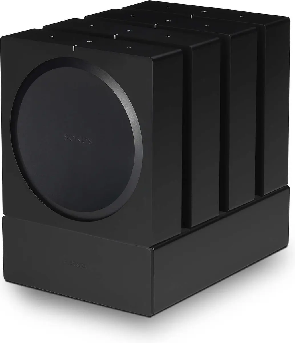 Flexson Dock voor 4x Sonos Amp FLXSAX4DK1021 - Zwart - afbeelding 5 van 6