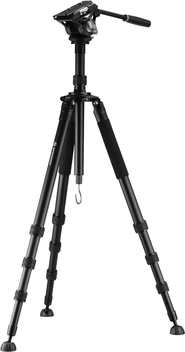 Bresser BX-10 Pro Statief - Fluid Pan-Tilt - 10 kg - Zwart - afbeelding 5 van 6