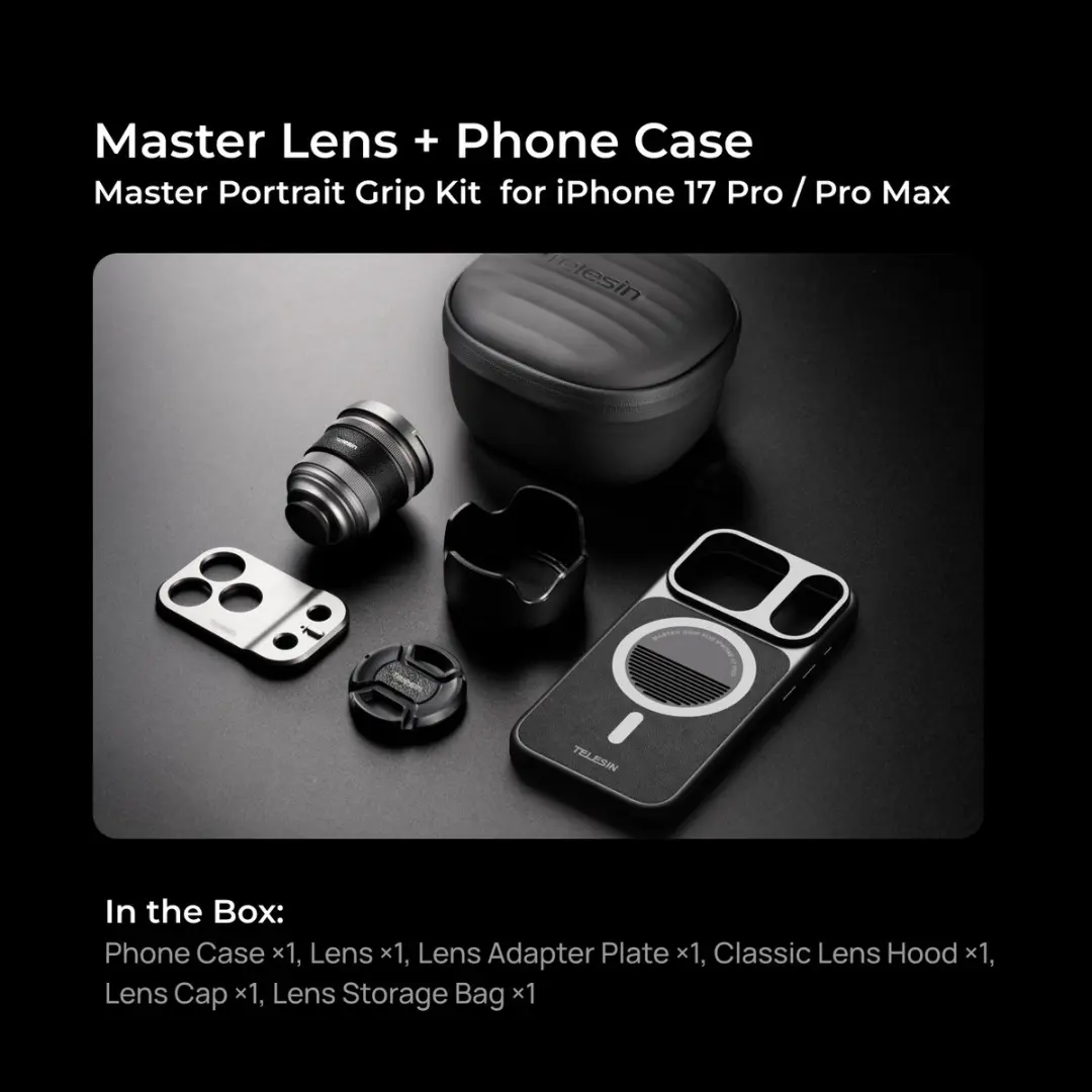 Telesin Master Lens 2X Tele voor iPhone 17 Pro Max