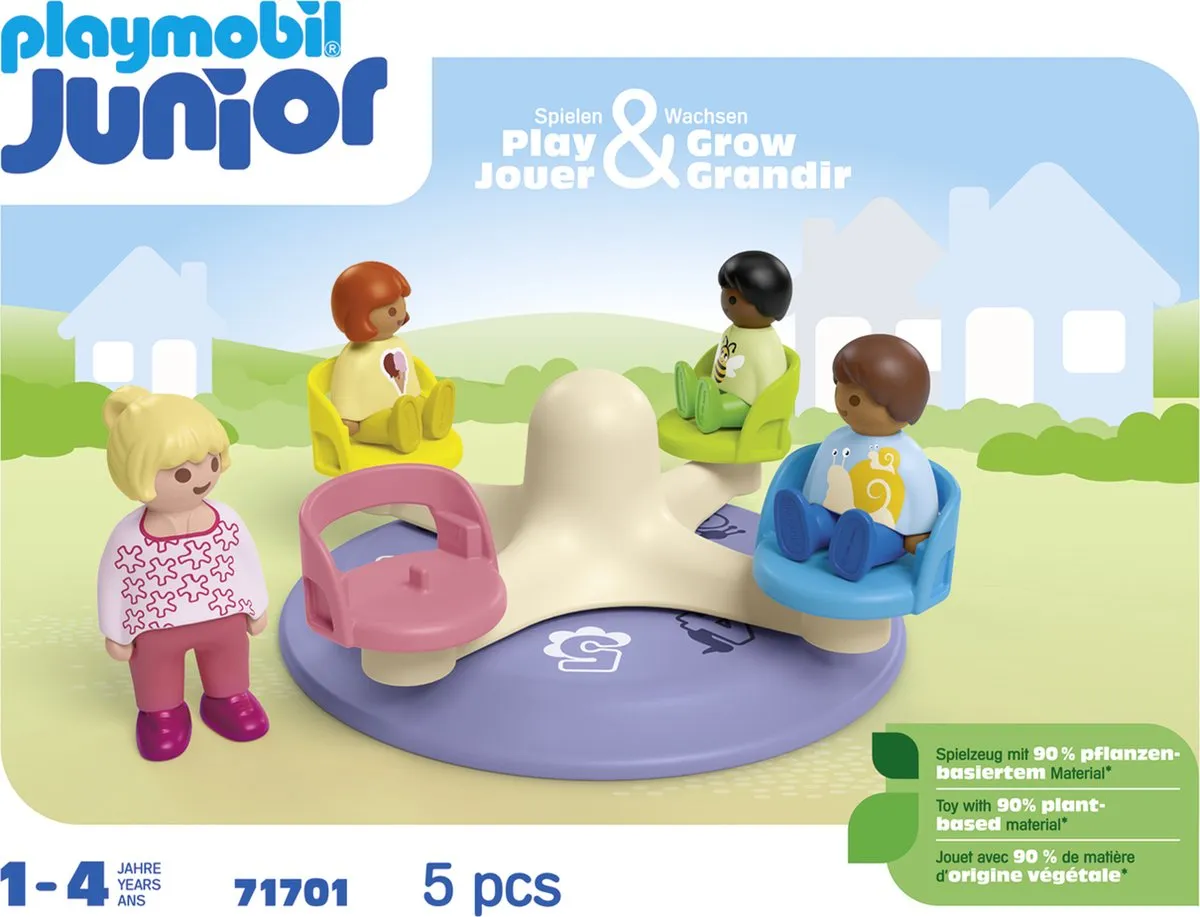 Playmobil Junior Kindercarrousel 71701 - Multicolor - afbeelding 6 van 6