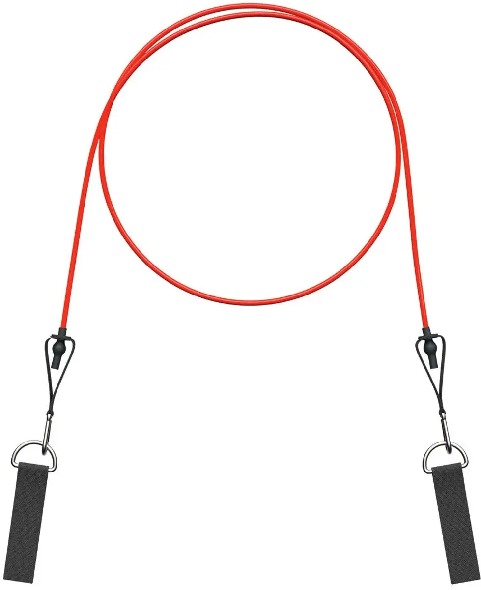 Crivit 3-in-1 Fitness Set - Fitnessroller, Push-up Handgrepen, Expander - Zwart/Rood
