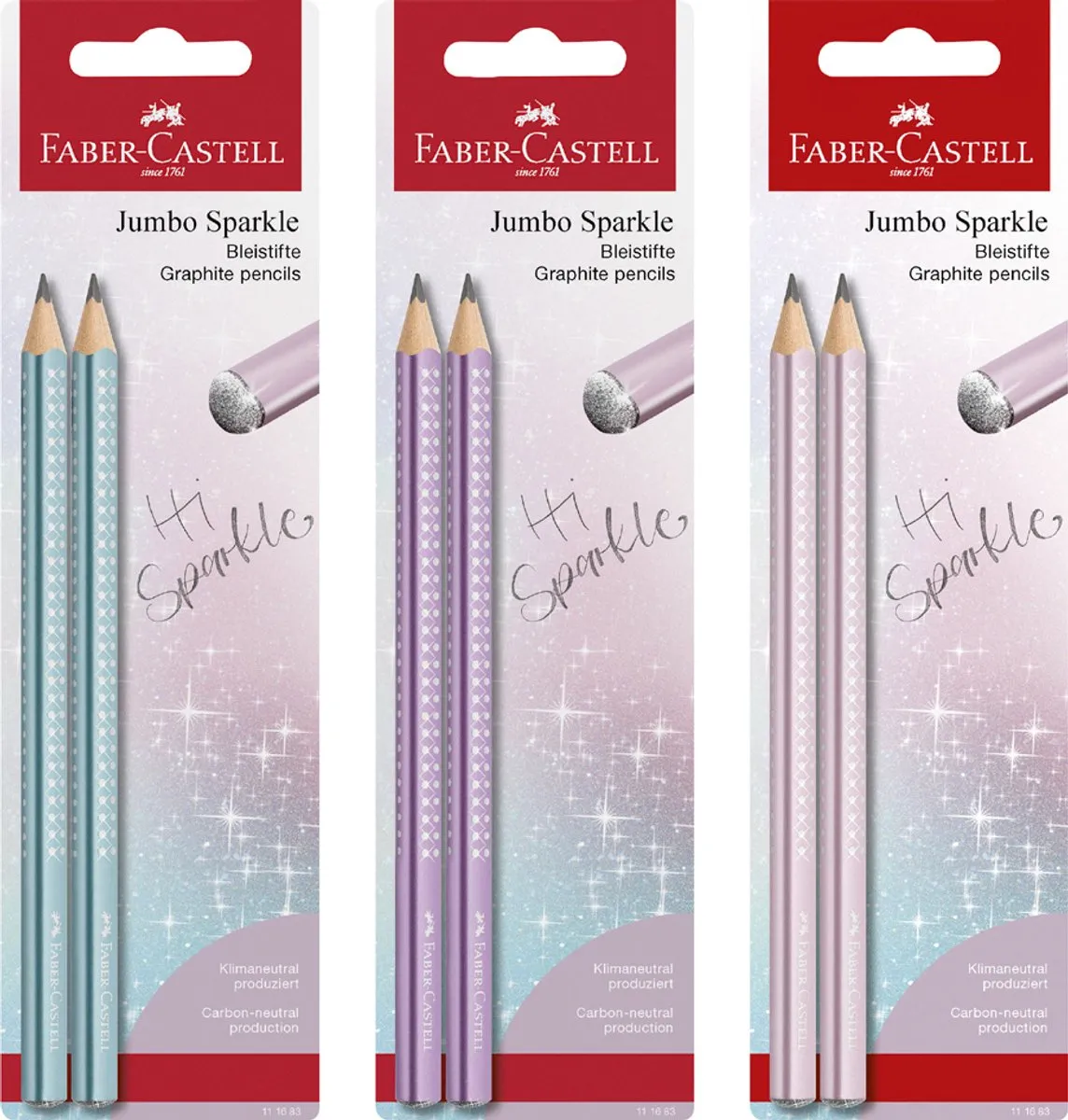 Faber-Castell Jumbo Grip Sparkle Potloodset