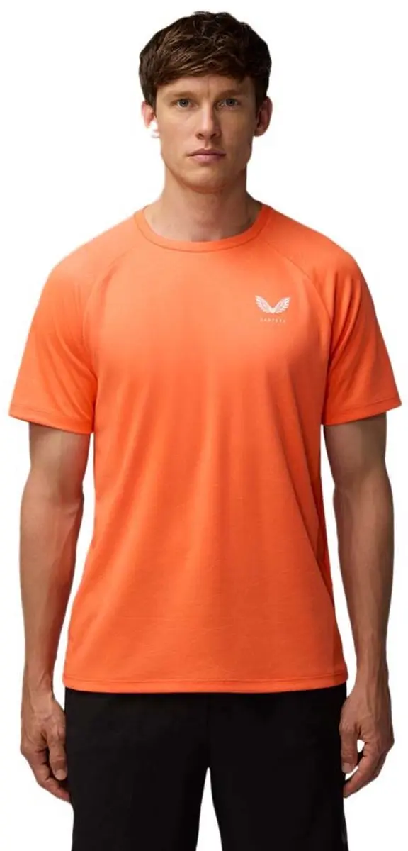 Castore Adapt Aop T-shirt Met Korte Mouwen Oranje M Man