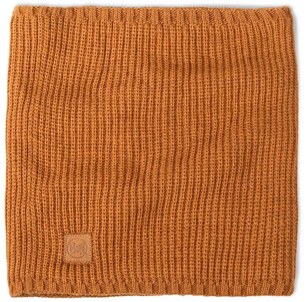 Buff Knitted & Fleece Nekwarmer Rutger Copper - Bruin