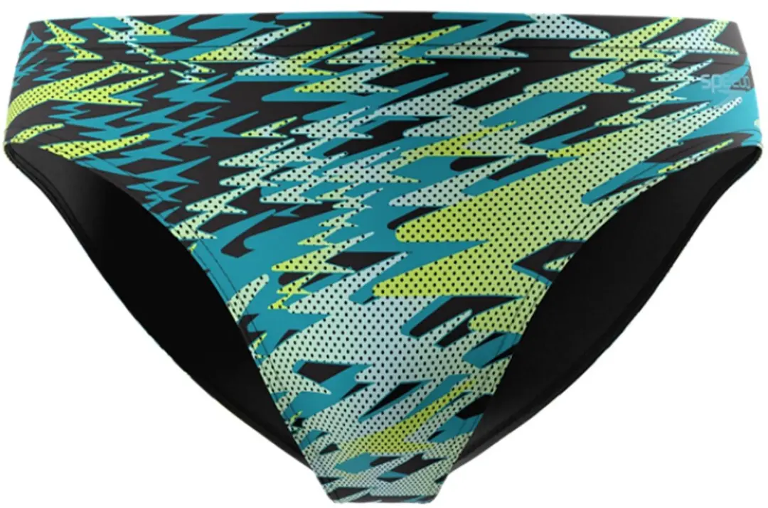 Speedo heren hyperboom zwemslip groen & blauw