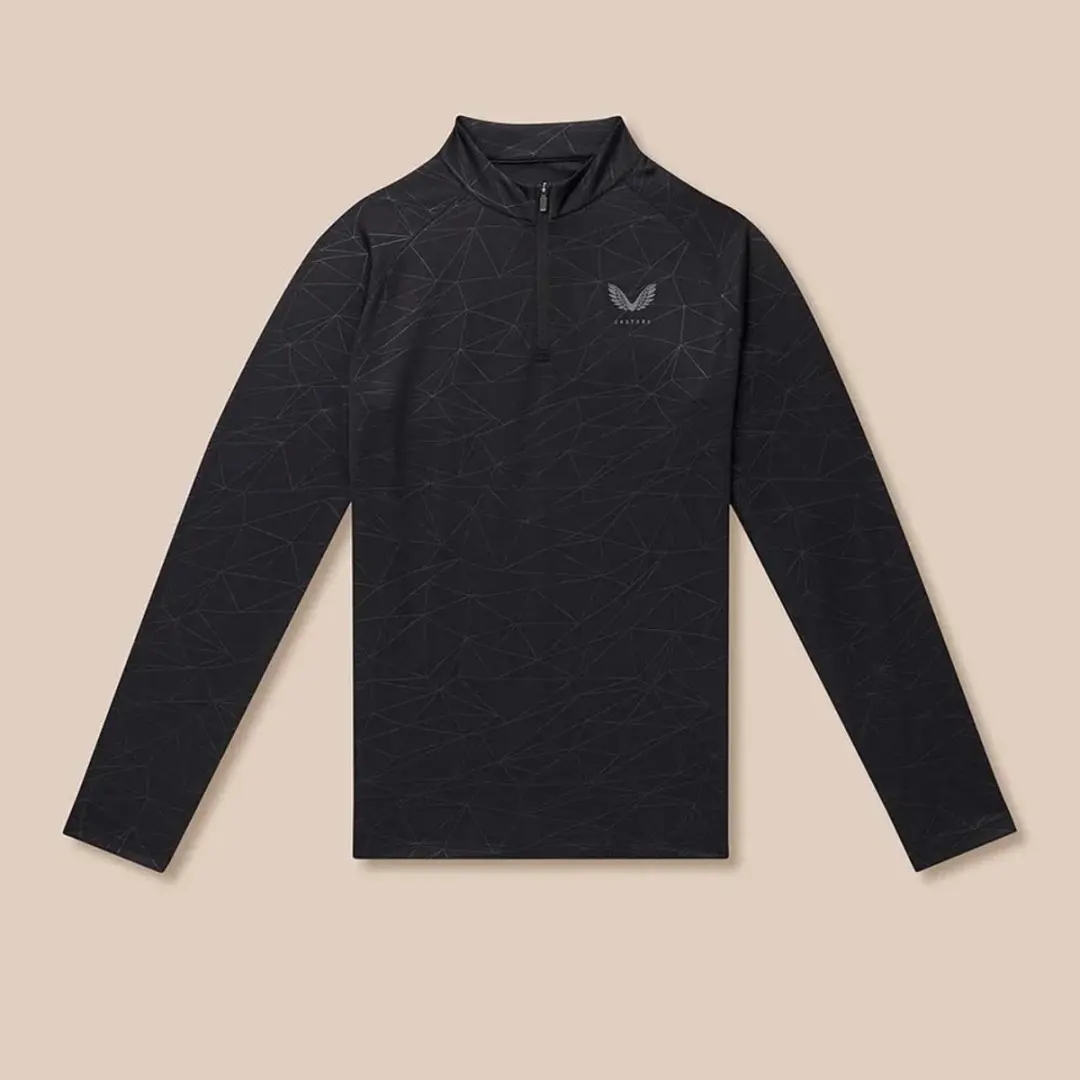 Castore Adapt Aop Sweatshirt Met Halve Rits Zwart S Man