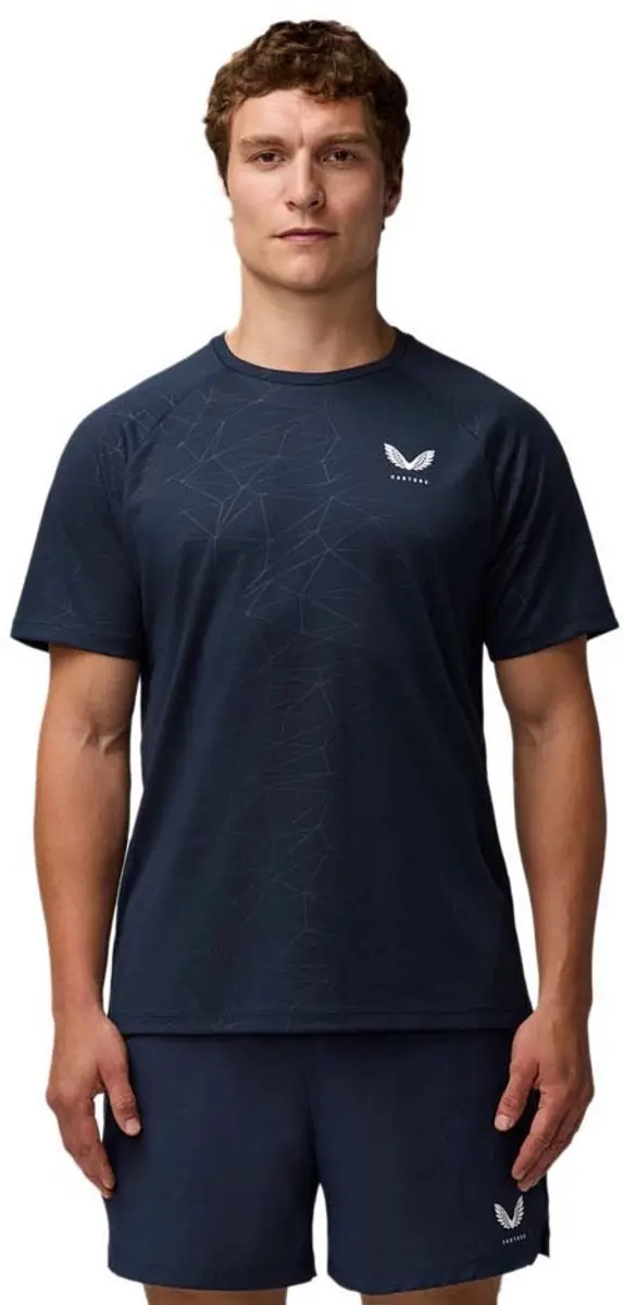 Castore Adapt Aop T-shirt Met Korte Mouwen Blauw XL Man