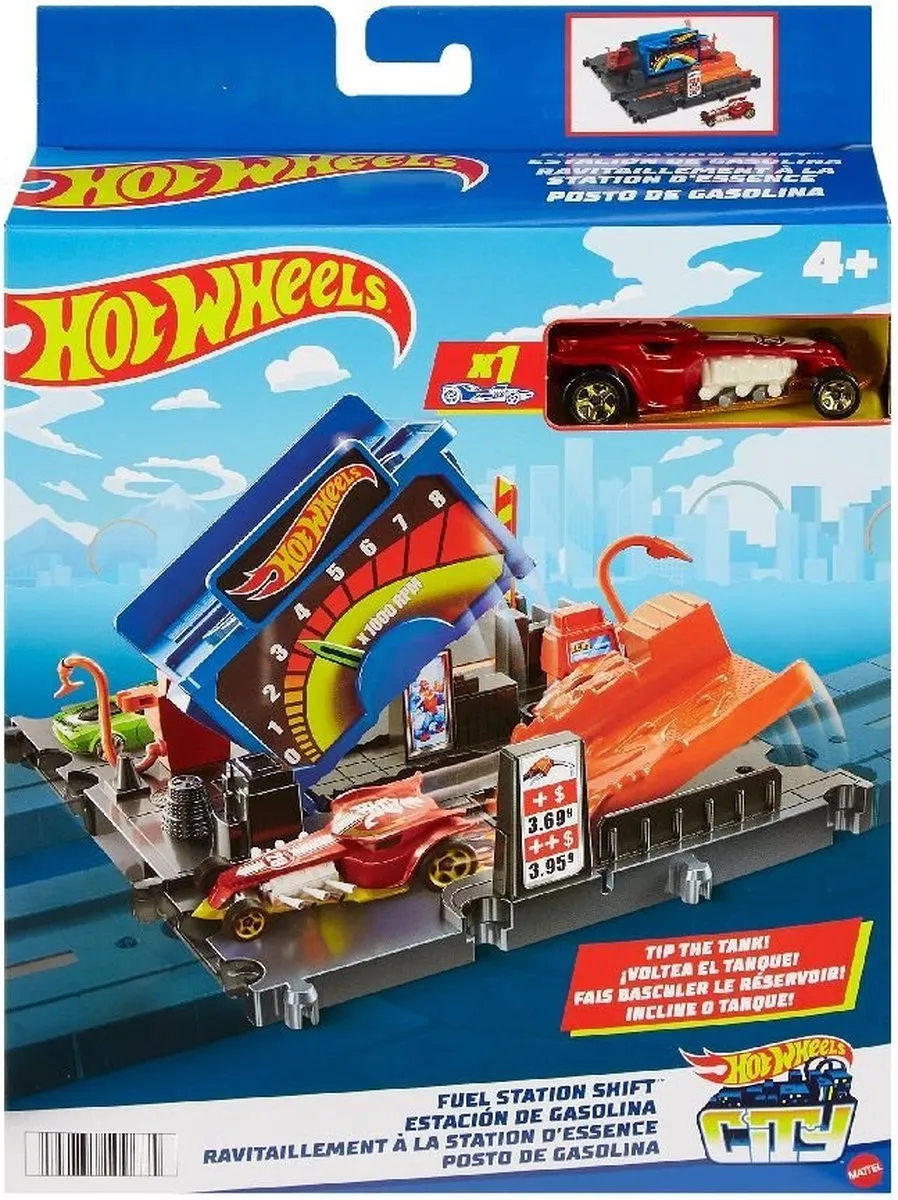 Mattel Hot Wheels City Explorer HKX44 Speedy Pizza Pick-Up - Blauw
