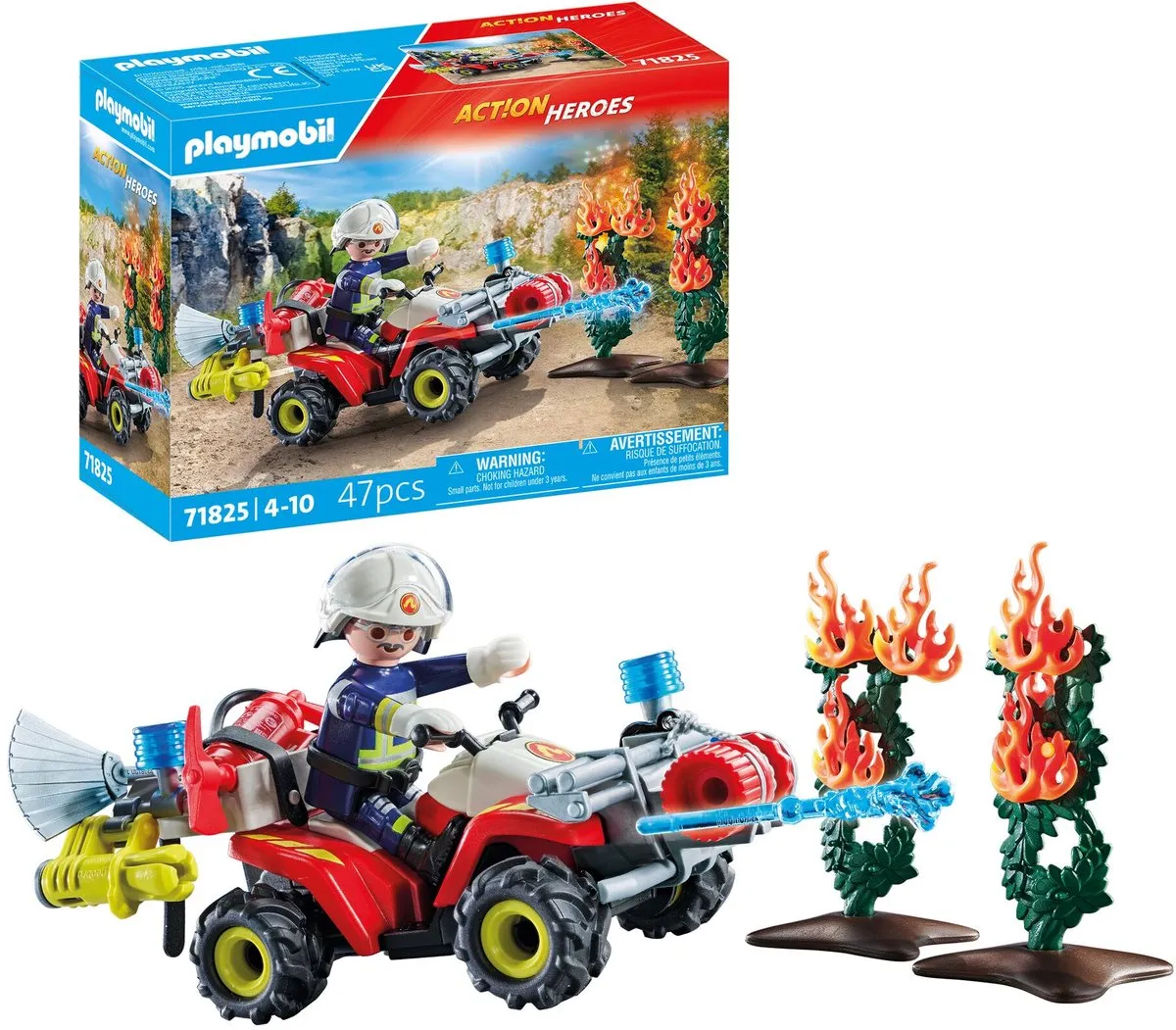 Playmobil Action Heroes Brandweer Quad 71825 - afbeelding 6 van 6