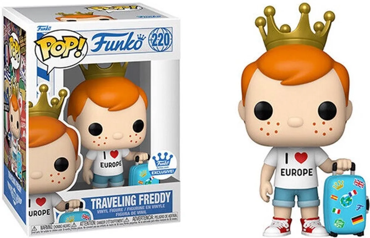Funko Pop! Freddy Funko Traveling Freddy #220 - Blauw - afbeelding 2 van 2
