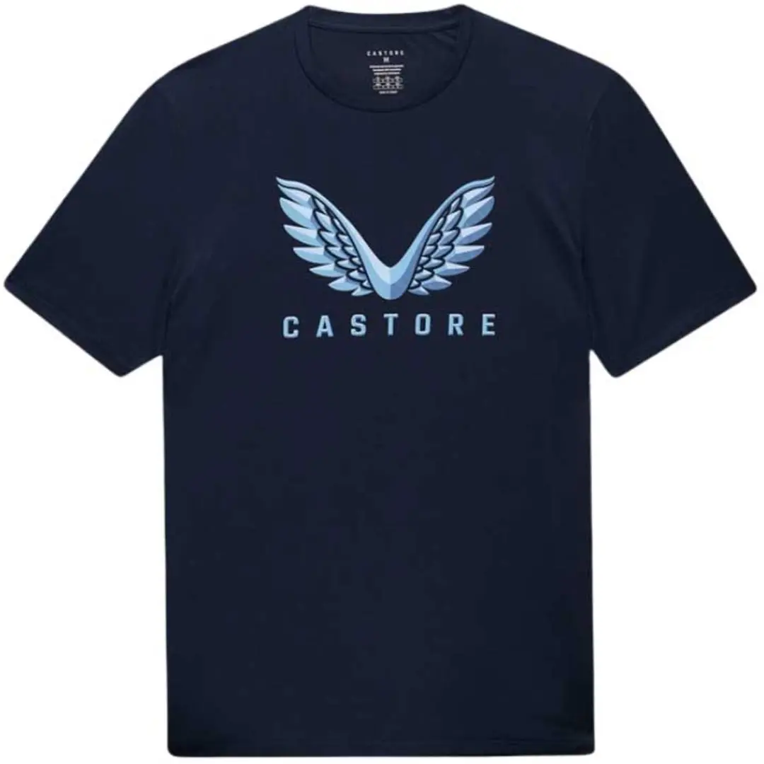Castore Graphic Training T-shirt Met Korte Mouwen Blauw M Man