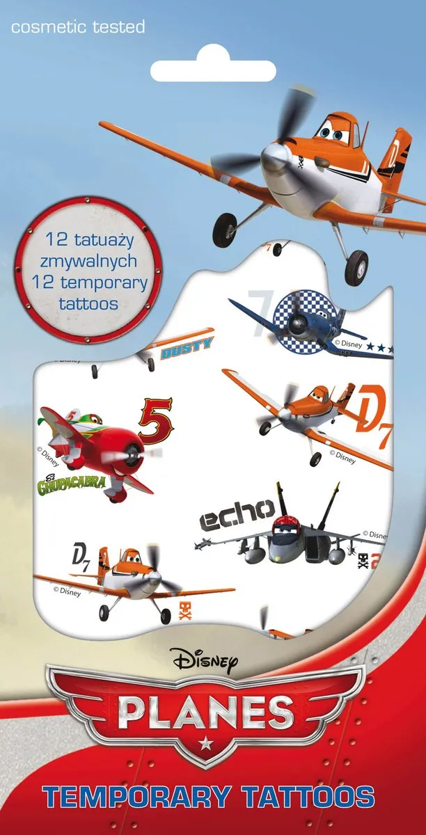 Disney Planes Tattoos - 12 Stuks