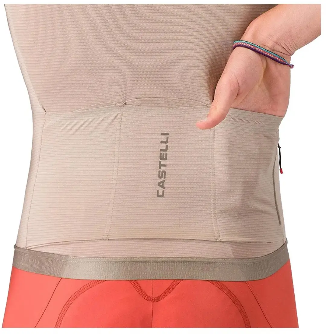 Castelli Espresso 2 Korte Mouw Wielertrui Clay XL