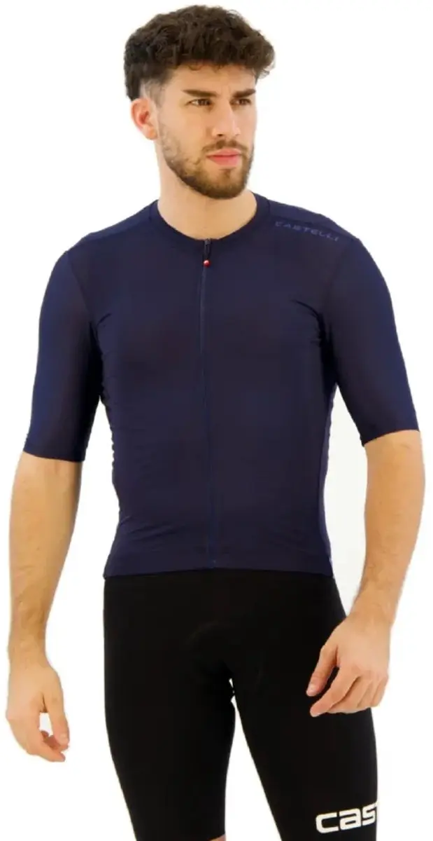 Castelli Espresso 2 Korte Mouw Wielertrui Blauw XL Man