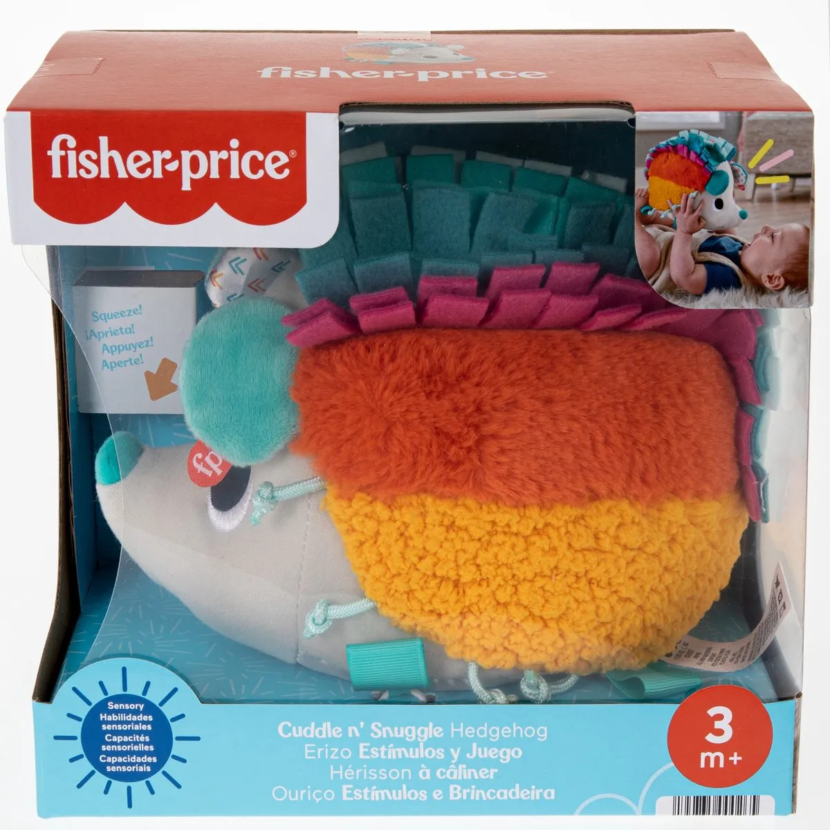 Fisher-Price Knuffelbare Egel Speelgoed - Meerkleurig - afbeelding 2 van 6