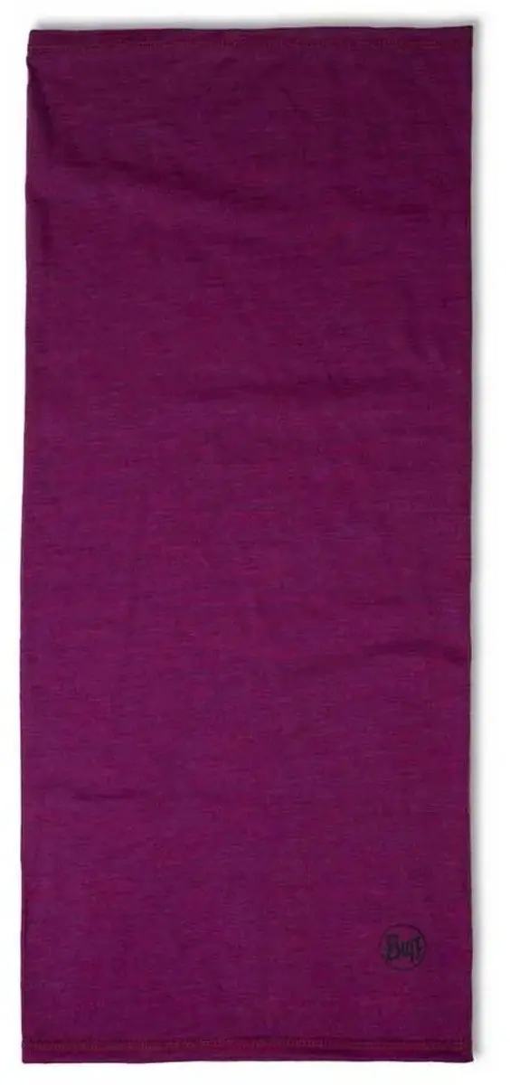 Buff Neckwarmer Lightweight Merino Wool Solid Magenta