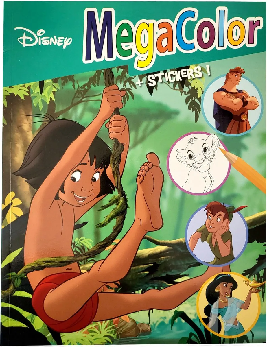 Disney Jungle Book Megacolor Kleurboek 125 Platen