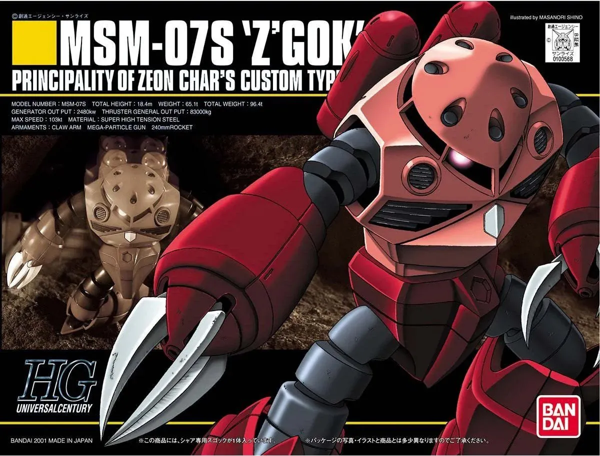 Bandai HGUC MSM-07S Z'Gok Modellenset 1/144