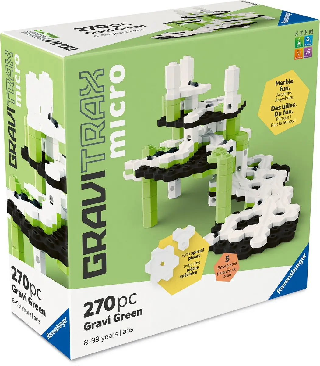Ravensburger GraviTrax micro Gravi Green Knikkerbaan - 270 Onderdelen - afbeelding 4 van 5