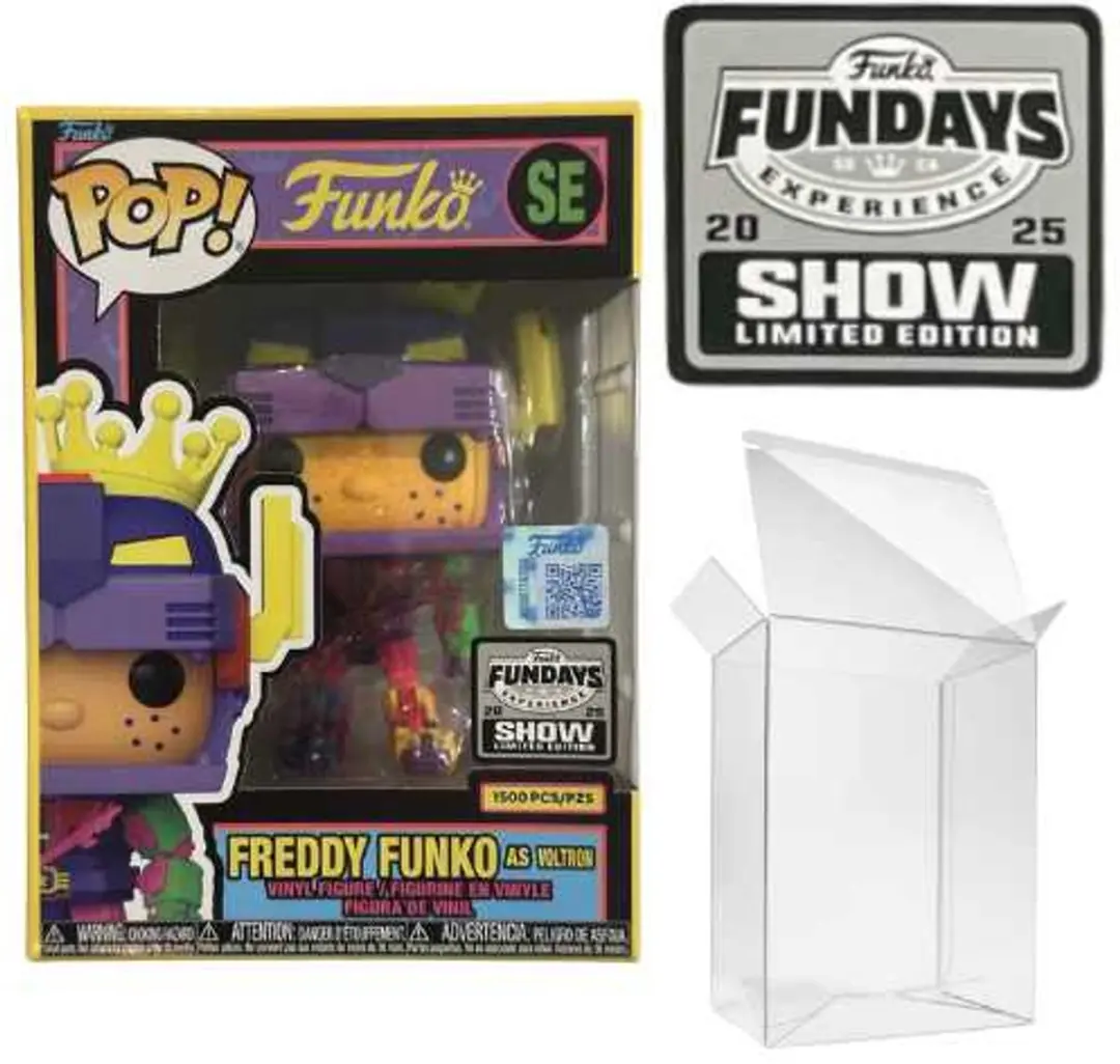 Funko Pop ! Freddy Funko as Voltron #SE (Blacklight) Fundays 2025 SHOW Edition E