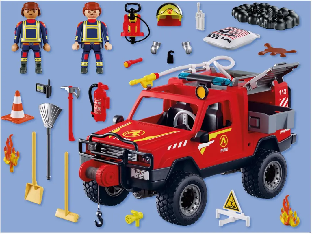 Playmobil 72194 Brandweerpick-Up - Meerkleurig - afbeelding 6 van 6