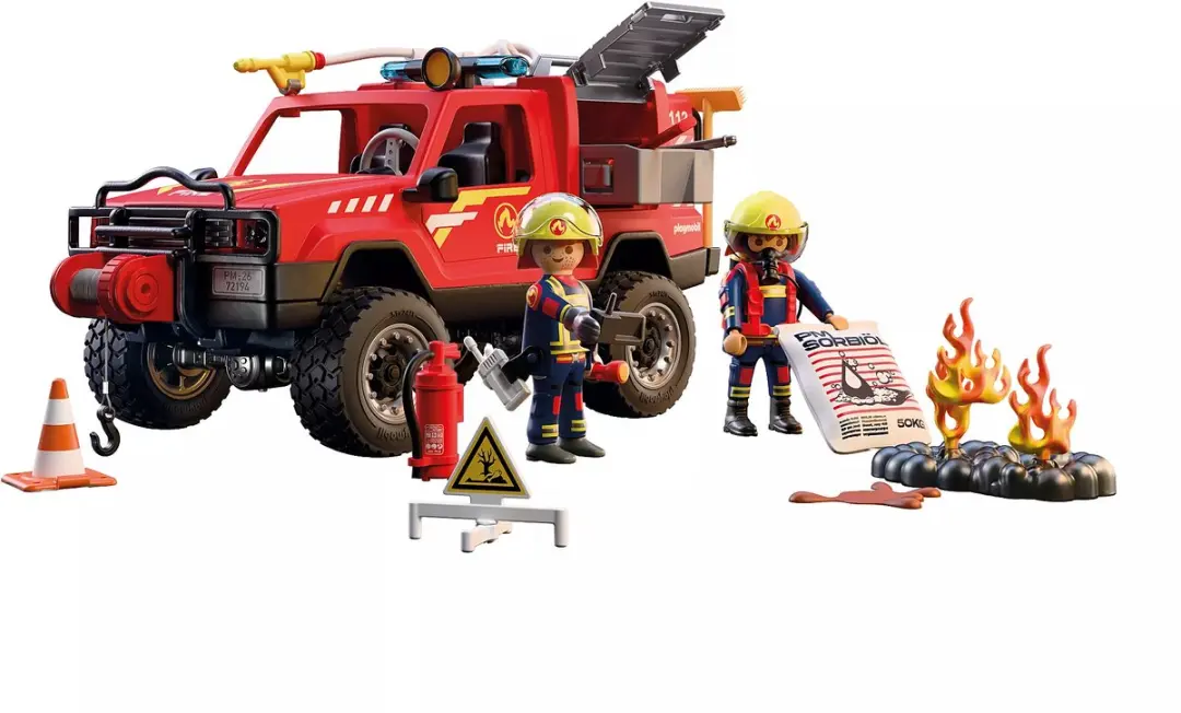 Playmobil 72194 Brandweerpick-Up - Meerkleurig - afbeelding 2 van 6