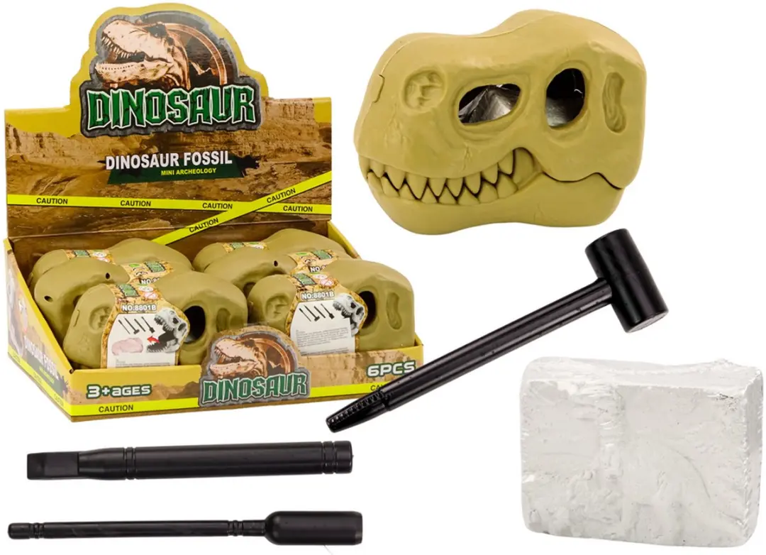 Archeologische opgravingsset Dinosaurussen Fossielen Schedel