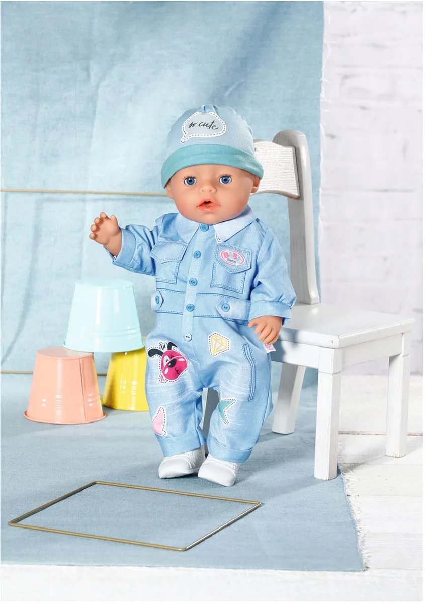 Baby Born Deluxe Jeans Overall 43cm - Blauw