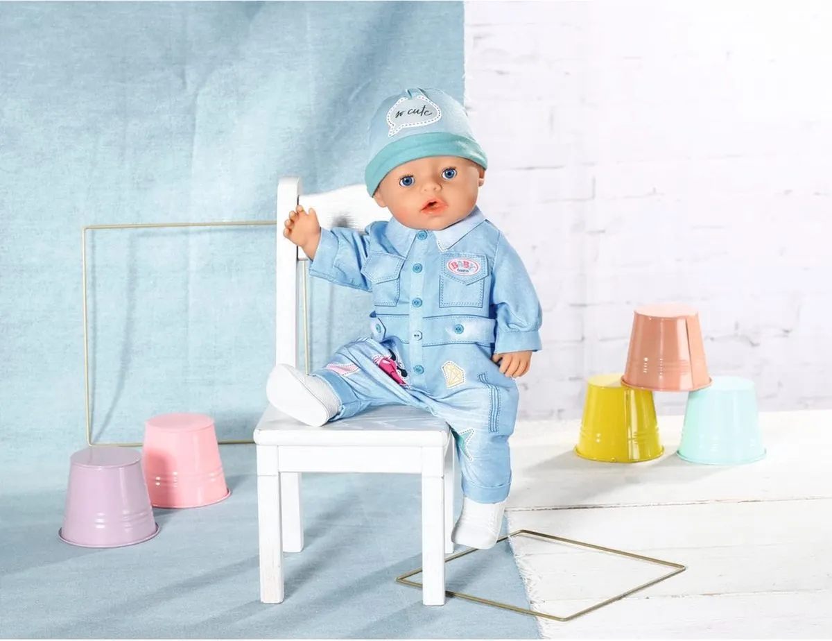Baby Born Deluxe Jeans Overall 43cm - Blauw