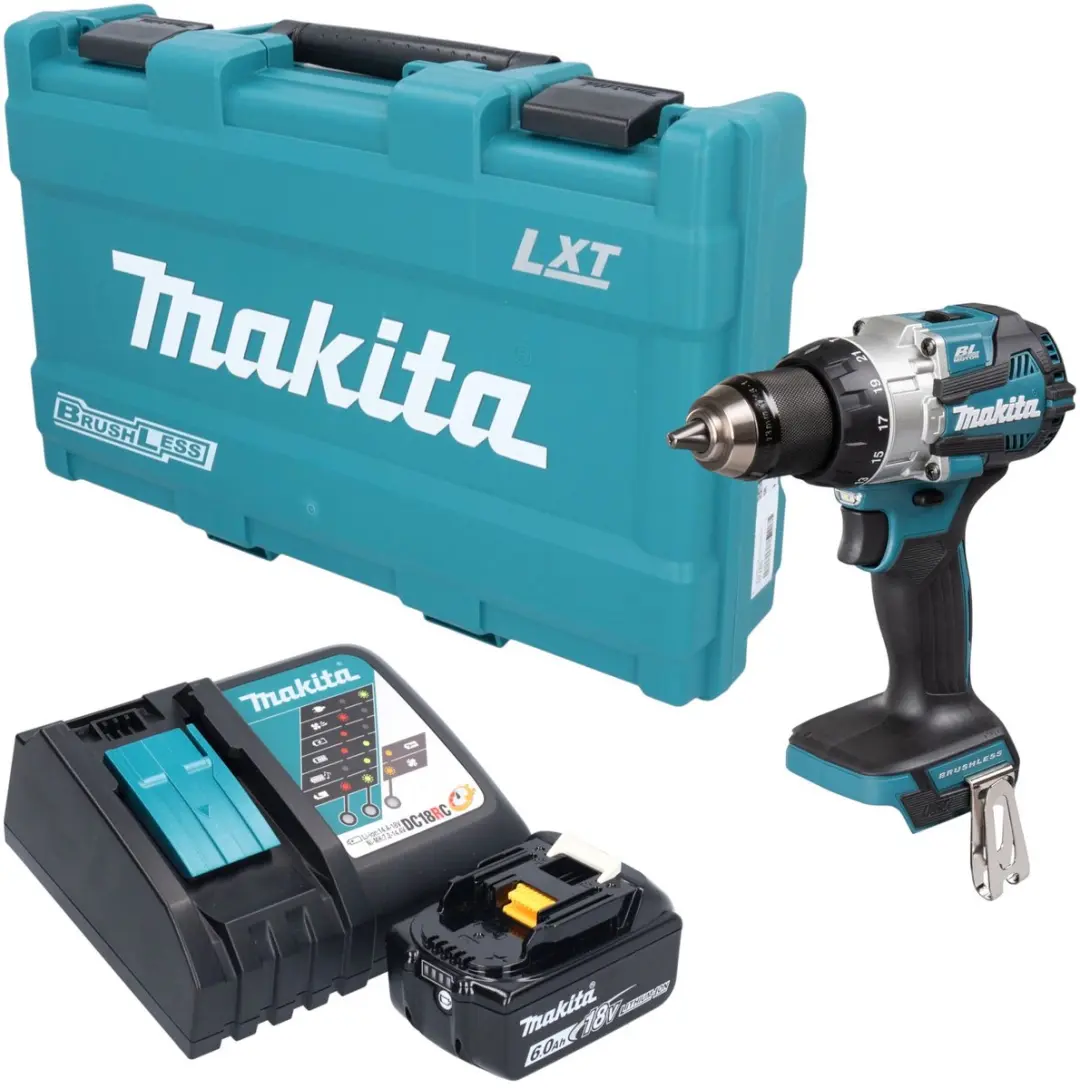 Makita DHP 489 RG1K accu-slagboormachine 18 V 73 Nm borstelloos + 1x accu 6,0 Ah