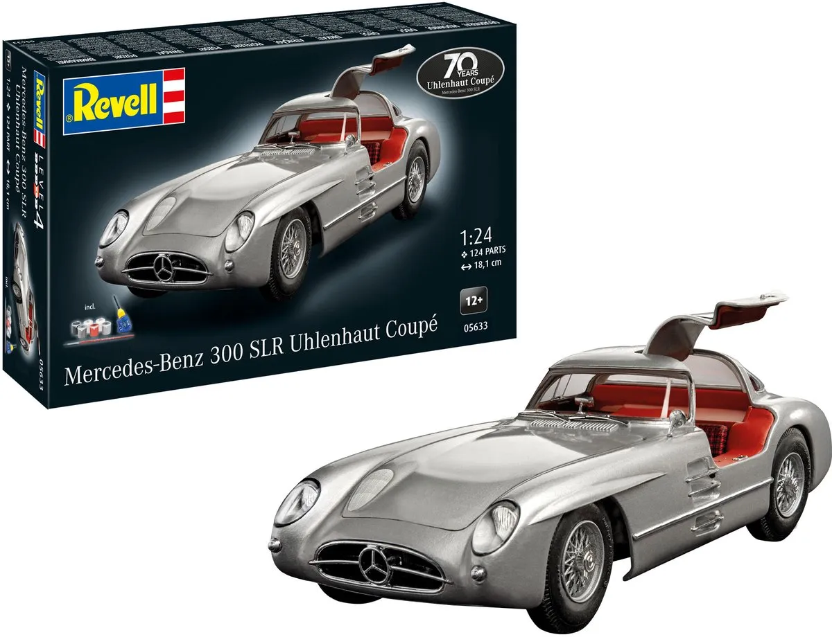 Revell 05633 1955 Mercedes-Benz 300 SLR Uhlenhaut Coupe Modelbouwpakket