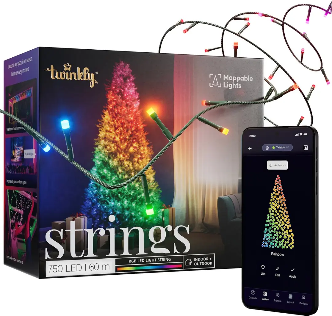 Twinkly Strings Lichtsnoer 750LED RGB 60m