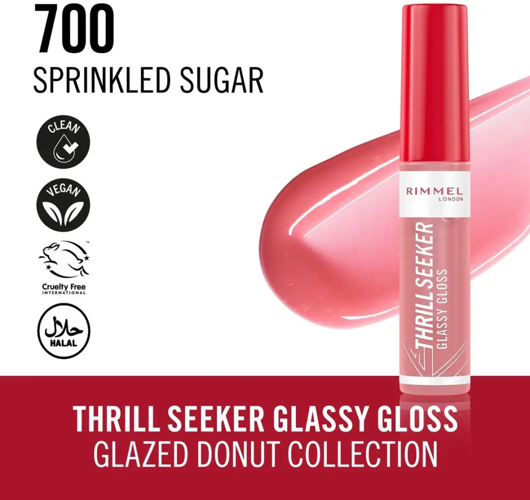 Rimmel London Thrill Seeker Glassy Gloss Roze 11ml