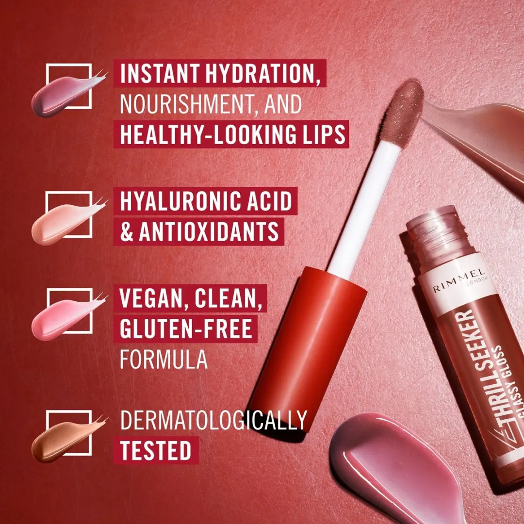 Rimmel London Thrill Seeker Glassy Gloss Nude 11ml