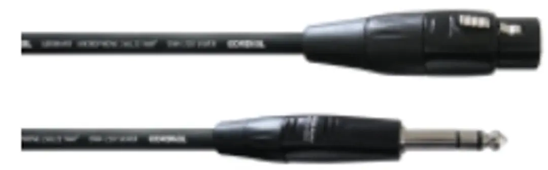 Cordial CIM 0.6 FV tussenstuk voor kabels XLR Plug 6.3mm Zwart