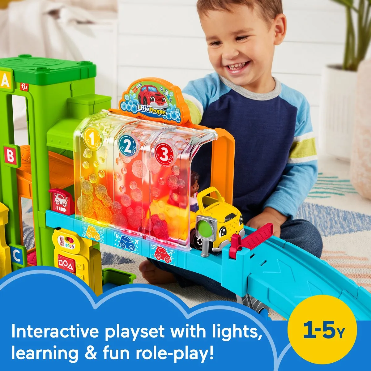 Fisher Price Little People Light-Up Learning Garage HRB35 - 3x AA