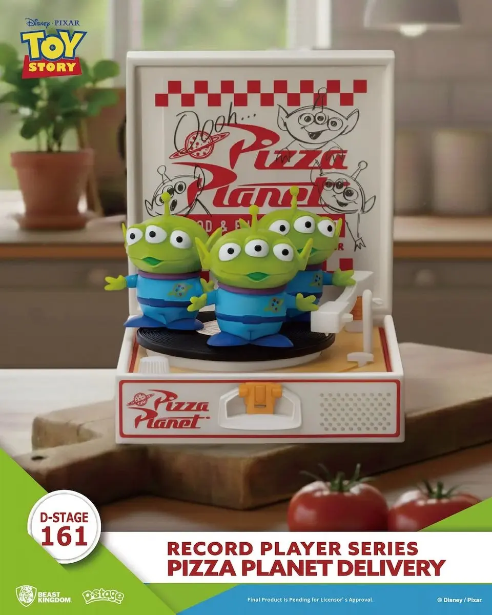 Beast Kingdom Toys Toy Story Record Player Series PVC figure Pizza Planet Delive